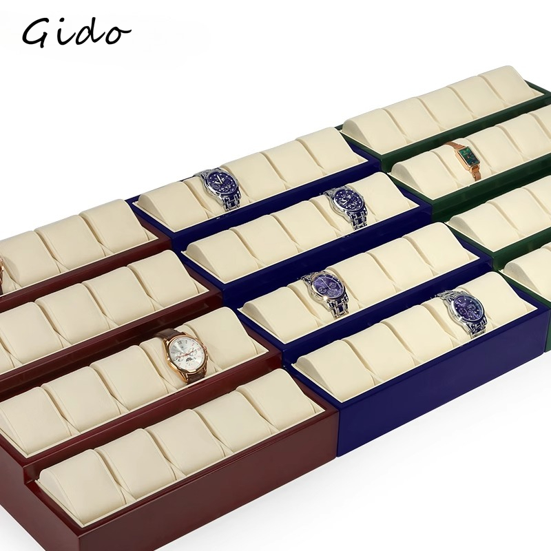 Luxury Watch Boutique - Tiered Watch Display Stand Velvet Tray