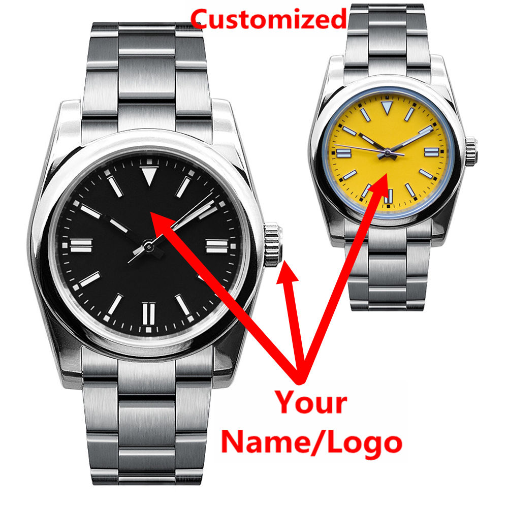 Luxury Watch Market - Custom Logo Mens Watch Sapphire Luxury