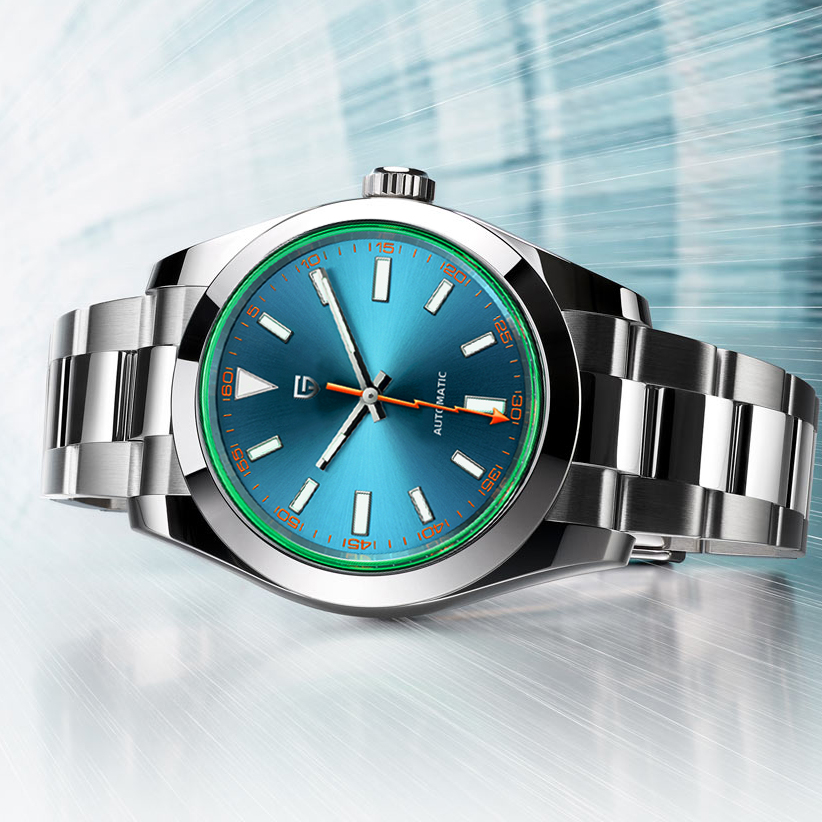 Luxury Watch Green Dial - PAGANI DESIGN Green Glass Men's Mechanical