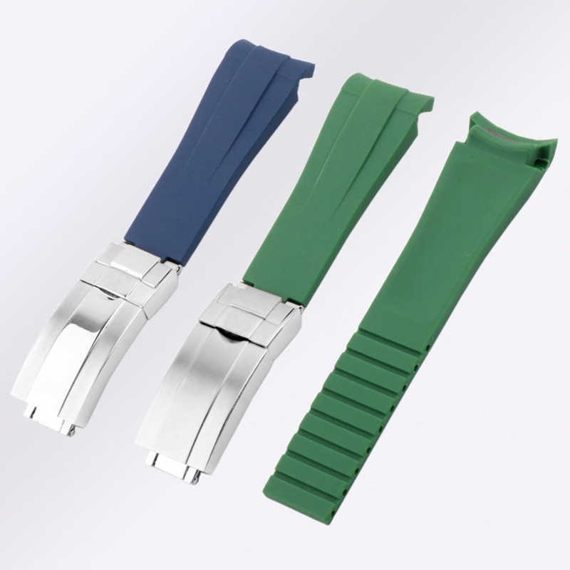 For Rolex 20mm Silicone Watch  - огляд і ціна Luxury Watch Green Dial