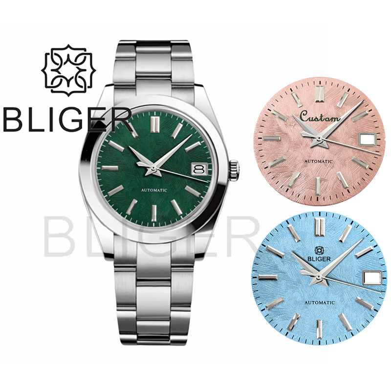 BLIGER 36mm39mm Custom logo Gr - огляд і ціна Luxury Watch Green Dial