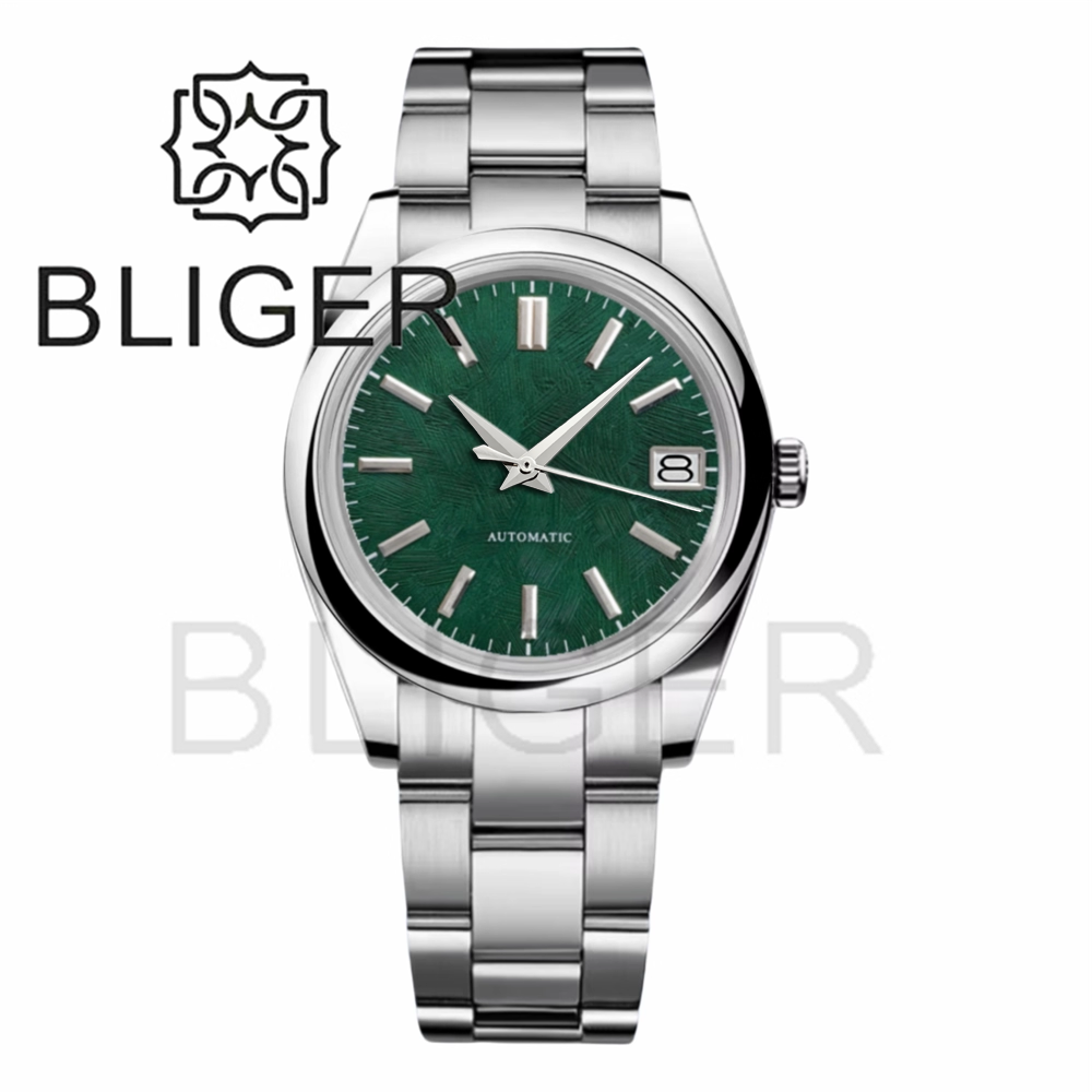BLIGER 36mm39mm Custom logo Gr - огляд і ціна Luxury Watch Green Dial