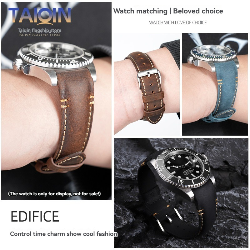 20 22mm Curved end Retro matte - огляд і ціна Luxury Watch Green Dial