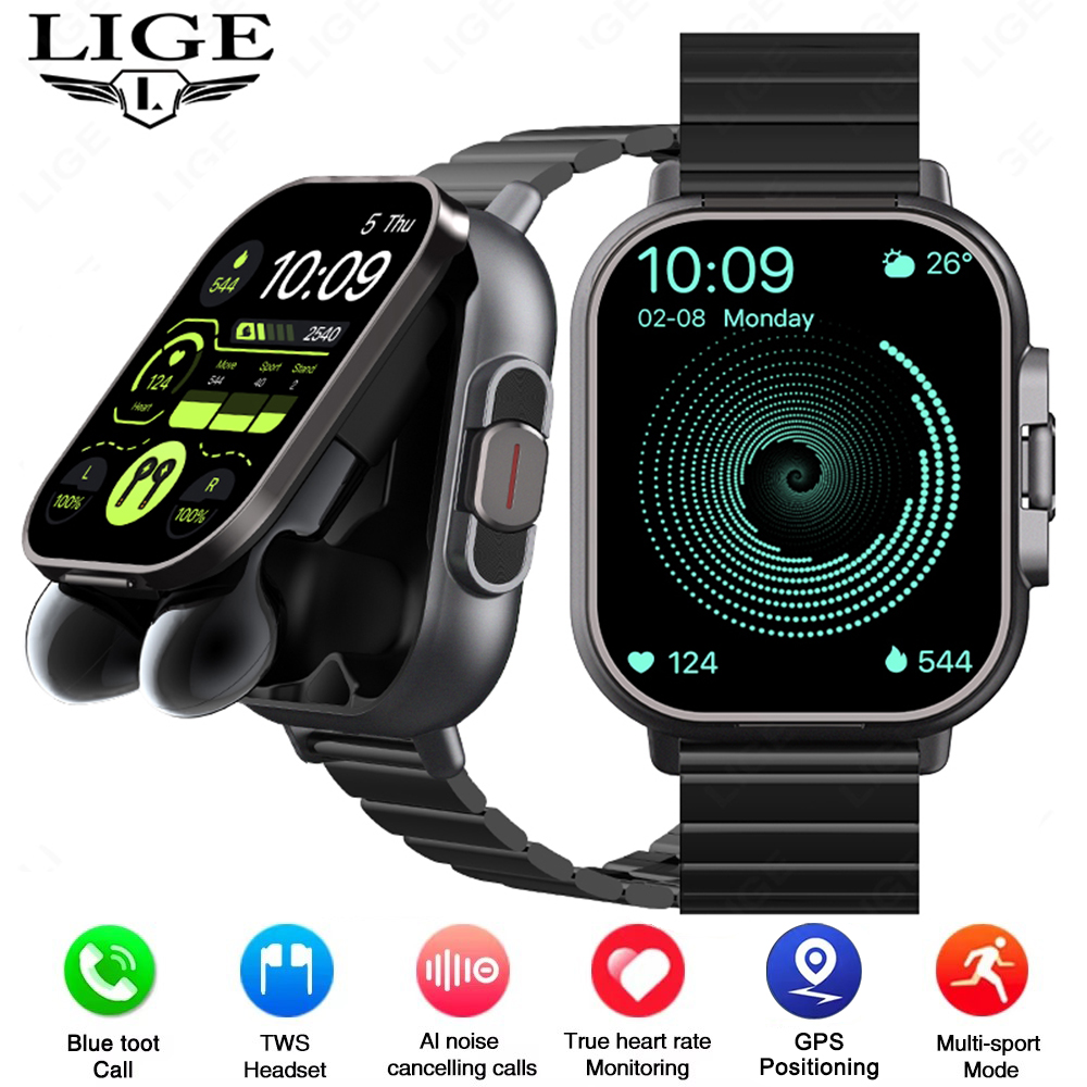 TWS 2in 1 Smart Watch with Hea - огляд і ціна Luxury Watch Korea