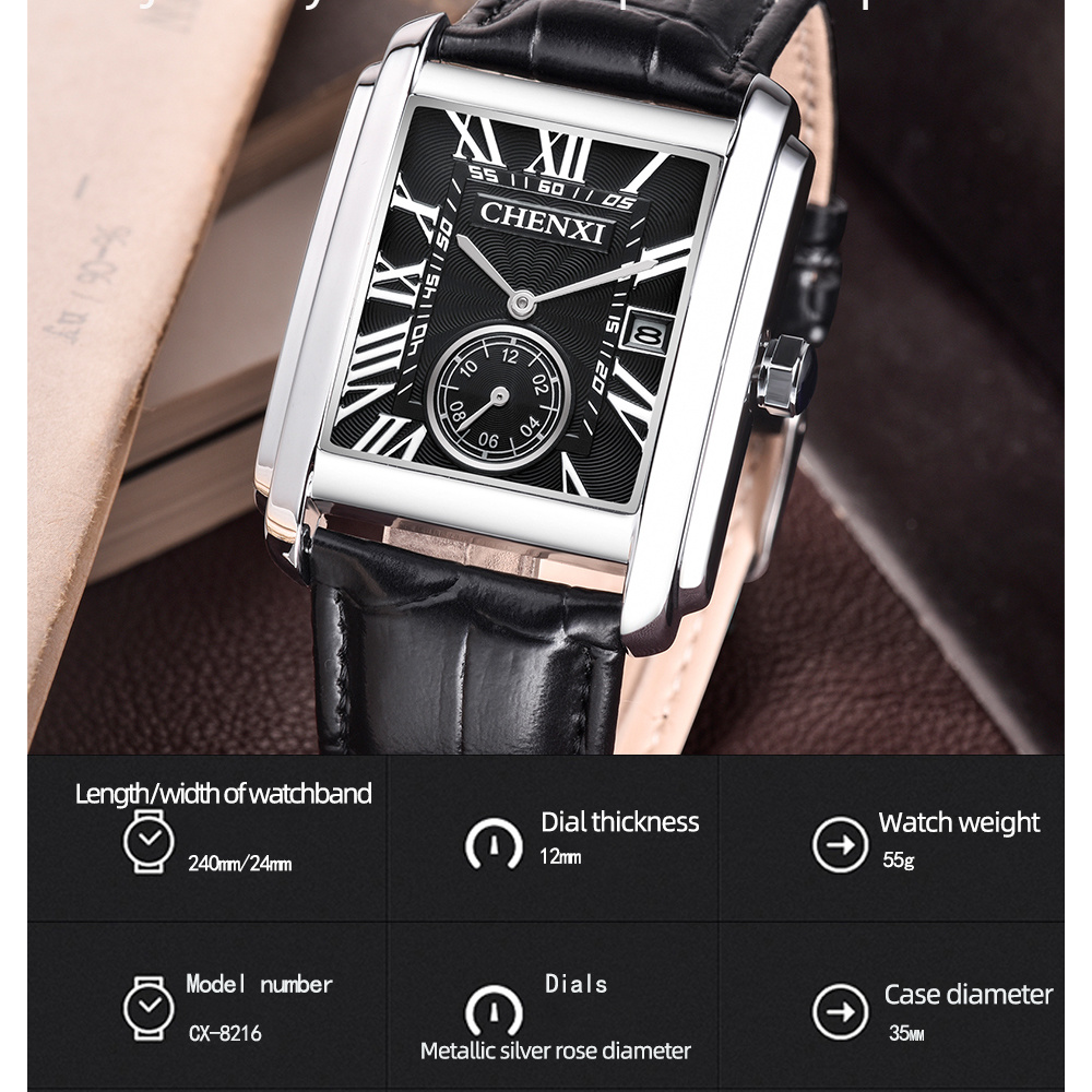 CHENXI 8216 Fashion Classic Sq - огляд і ціна Luxury Watch Audemars Piguet