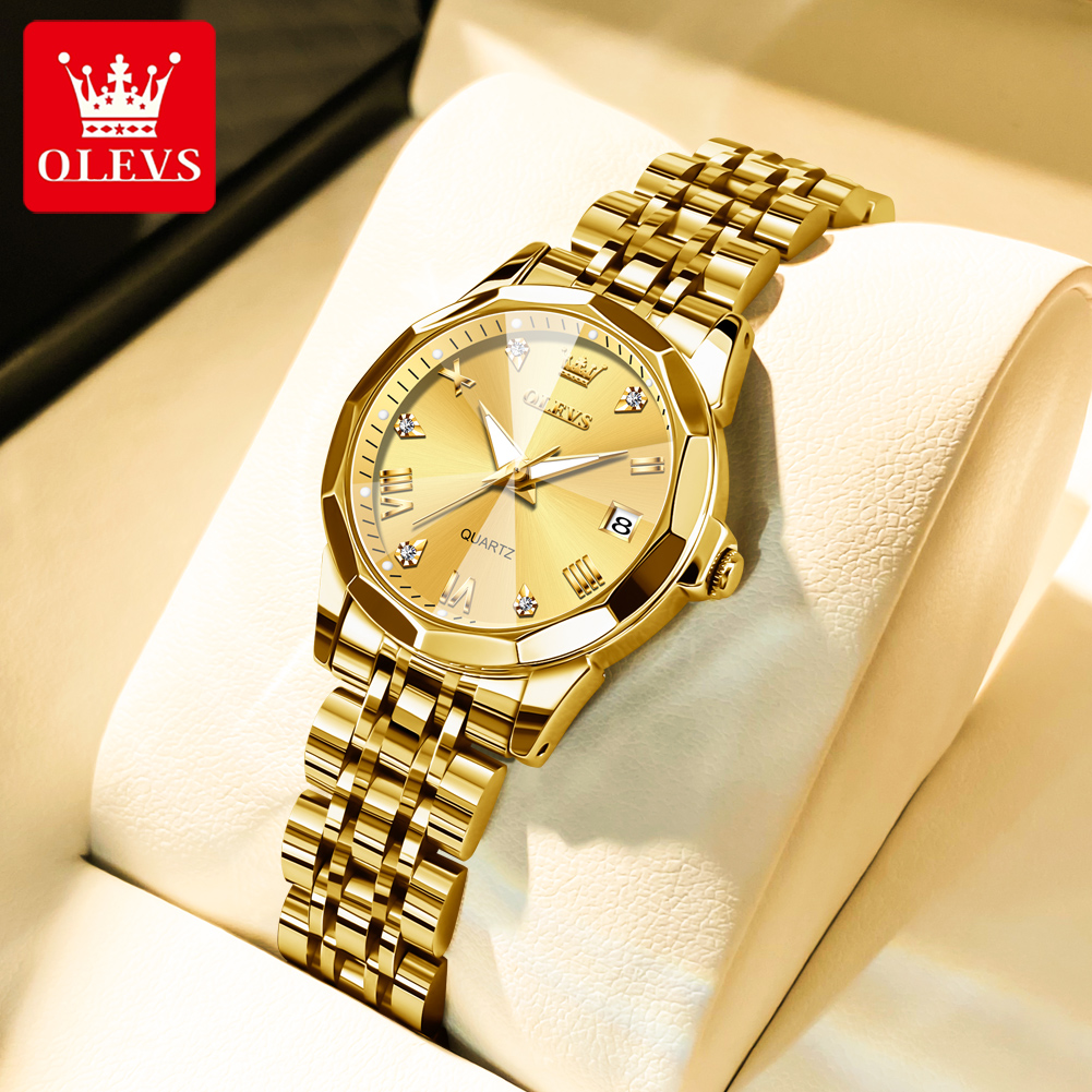 OLEVS Fashion Golden Watch for - огляд і ціна Luxury Watch Cheap