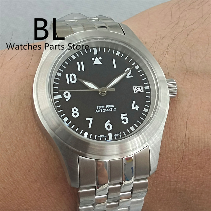 BLIGER 36mm/39mm Pilot Style N - огляд і ціна Luxury Watch Green Dial