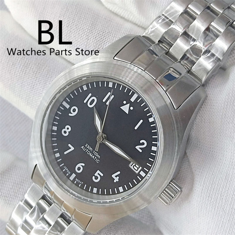 BLIGER 36mm/39mm Pilot Style N - огляд і ціна Luxury Watch Green Dial
